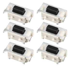uxcell 10 Pcs Momentary Tact Tactile Push Button Switch Surface Mounted Devices SMT PCB 2 Pin 3 x 6 x 3.5mm