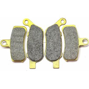 Master Chen Front Rear Brake Pads Brakes for Harley FLSTC Heritage Softail Classic 2008-2016 - Custom 2008-2010 - Softail FLSTN Deluxe FXST 2008-2017 - FLS Softail Slim 2012-2017 FA457 FA458 MC0498