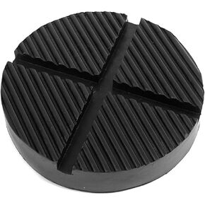 Partol Floor Jack Rubber Pad Universal Floor Jack Pad Adapter Pinch Cross Slotted Frame Rail Floor Jack Disk Rubber Pad Pinch Weld Side Frame Rail Protector Puck/Pad