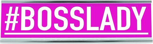 WELLSPRING "Be Nice or Leave" Acrylic Desk Sign - Witty and Funny Desk Signs for Office, Perfect Office Gifts for Boss & Co Workers - Modern Office Desk Signs - 8x2 Freestanding Funny Desk Sign in Kuwait