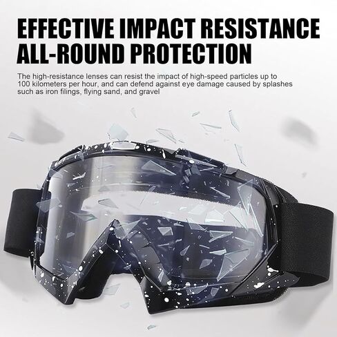 3 Pack Motorcycle Goggles Dirt Bike Goggles Windproof ATV Dustproof Racing Goggles Ski Goggles Safety Glasses in Saudi Arabia