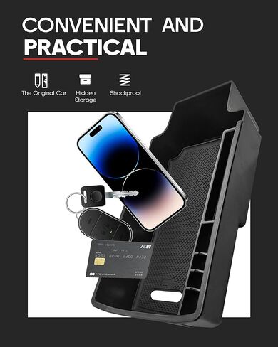 for Audi Q3 2012-2018 Car Center Console Organizer Tray Center Armrest Storage Box in Kuwait