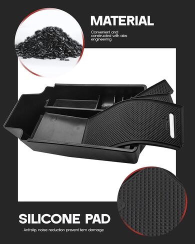 for Audi Q3 2012-2018 Car Center Console Organizer Tray Center Armrest Storage Box in Kuwait