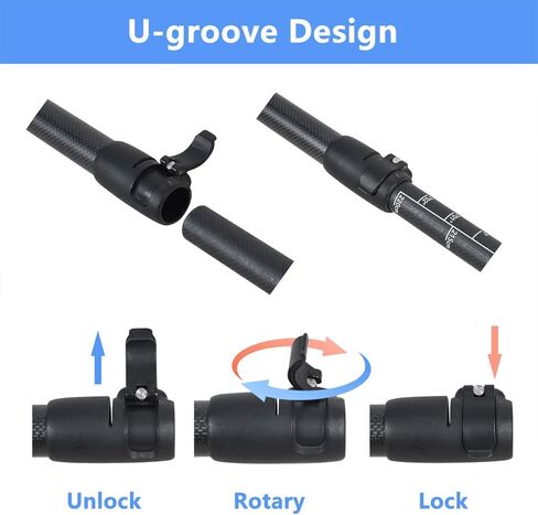 مجداف SUP قابل للتعديل مكون من 3 قطع من ملحقات لوح التجديف العائمة المحمولة (سبائك الألومنيوم، والألياف الزجاجية، وألياف الكربون اختيارية) in Kuwait