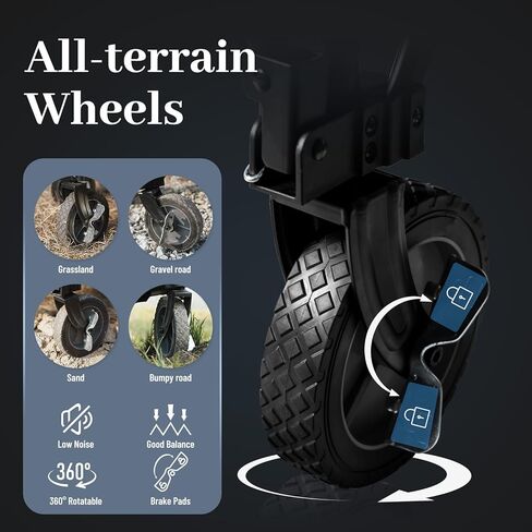 طاولة ألمنيوم قابلة للطي للعربة القابلة للطي مقاس L (أسود) in Kuwait