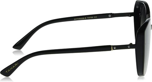 TAHARI Th769 نظارة شمسية نسائية عصرية واقية من الأشعة فوق البنفسجية بنسبة 100% على شكل عين القطة. هدايا أنيقة لها، 62 ملم in Kuwait