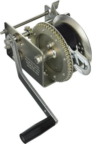 Fulton 142415 Dual Speed Winch with 20' Strap - 2600 lbs. Capacity, 1 Pack, Silver in Saudi Arabia