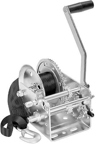 Fulton 142415 Dual Speed Winch with 20' Strap - 2600 lbs. Capacity, 1 Pack, Silver in Saudi Arabia