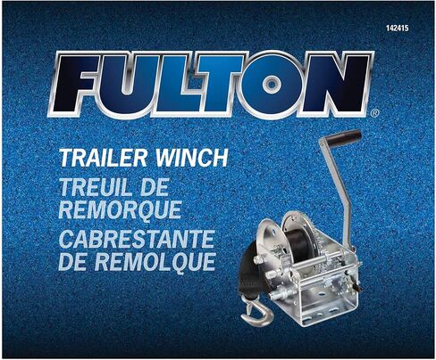Fulton 142415 Dual Speed Winch with 20' Strap - 2600 lbs. Capacity, 1 Pack, Silver in Saudi Arabia