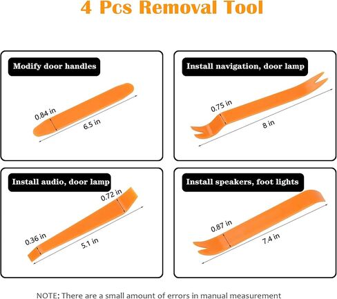 6 قطع مزيل تثبيت تلقائي، كماشة مشبك لوحة، أداة إزالة البرشام، مجموعة أدوات فك بلاستيكية للوحة أبواب السيارات، والمفروشات، ولوحة القيادة، وأدوات التثبيت البلاستيكية in Kuwait