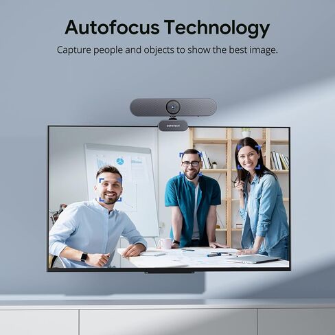 كاميرا ويب DEPSTECH 4K مع جهاز تحكم عن بعد، كاميرا ويب بمستشعر Sony Ultra HD مع ميكروفونات، إلغاء الضوضاء، التركيز التلقائي، تصحيح الإضاءة المنخفضة، غطاء الخصوصية، كاميرا ويب للكمبيوتر الشخصي/Mac/الكمبيوتر المحمول/سطح المكتب/التكبير/الفرق in Kuwait