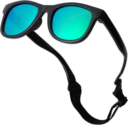 Flexible Polarized Infant Baby Sunglasses with Strap for Newborn Toddler Boys Girls Age 0-24 Months in Saudi Arabia
