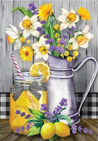 BOMUVI Paint by Number for Adults Beginner Paint by Numbers for Adults Flower Paint by Number Kits Acrylic Painting Paint by Number Kits on Canvas Paint by Number Adults Lemon 16x20 Inch in Saudi Arabia