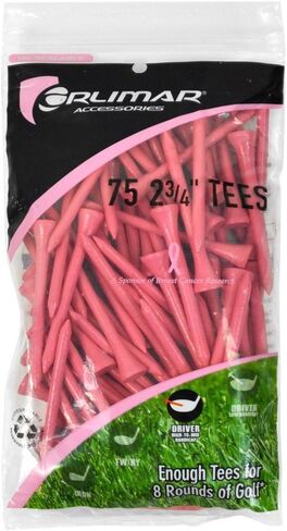 تي شيرت Orlimar Wood Golf للنساء باللون الوردي، 2 3/4 بوصة، 75 قطعة in Kuwait