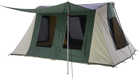 WHITEDUCK PROTA 4-Season Waterproof Canvas Cabin Tent w/Windows and Awning for 4-8 People - Perfect for Family Camping, Hunting (Deluxe 10' x 14', Olive) in Kuwait