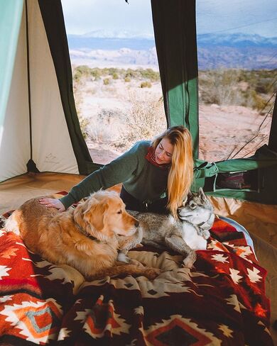 WHITEDUCK PROTA 4-Season Waterproof Canvas Cabin Tent w/Windows and Awning for 4-8 People - Perfect for Family Camping, Hunting (Deluxe 10' x 14', Olive) in Kuwait