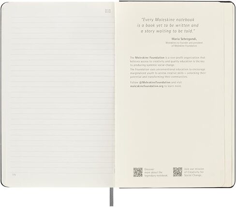 مجلة Moleskine Smart Cahier، كبيرة جدًا، سادة، أسود، غطاء ناعم (7.5 × 10) in Saudi Arabia