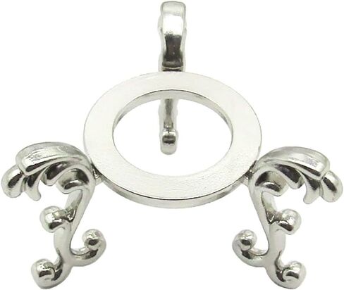 حامل كرة كريستال فضي مقاس 2.5 بوصة، حامل معدني كريستالي لديكور المنزل على شكل كرة ماسية كريستالية in Kuwait