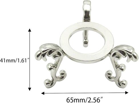 حامل كرة كريستال فضي مقاس 2.5 بوصة، حامل معدني كريستالي لديكور المنزل على شكل كرة ماسية كريستالية in Kuwait