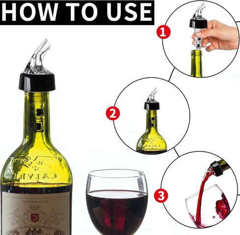 Automatic Measured Bottle Pourers Pack of 12 Liquor Bottle Pourers 1 oz (30 mL) Quick Shot Spirit Measure Wine Pourer Spouts Drinks Wine Cocktail Whiskey Dispenser Bartender Home Bar Tools (12pcs) in Saudi Arabia