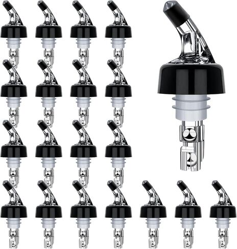 Automatic Measured Bottle Pourers Pack of 12 Liquor Bottle Pourers 1 oz (30 mL) Quick Shot Spirit Measure Wine Pourer Spouts Drinks Wine Cocktail Whiskey Dispenser Bartender Home Bar Tools (12pcs) in Saudi Arabia