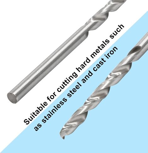 مجموعة رؤوس مثقاب كوبالت 10 قطع من uvbws مقاس 1/8 بوصة M35 تويست للمعادن الصلبة والصلب in Saudi Arabia