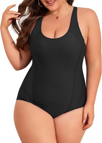 Century Star Plus Size Swimsuits for Women One Piece Tummy Control Bathing Suit for Women Athletic Full Coverage Swimwear in Saudi Arabia