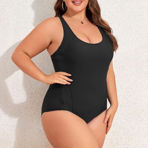 Century Star Plus Size Swimsuits for Women One Piece Tummy Control Bathing Suit for Women Athletic Full Coverage Swimwear in Saudi Arabia