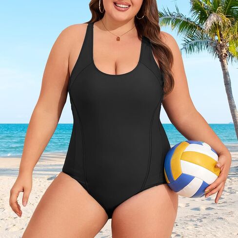 Century Star Plus Size Swimsuits for Women One Piece Tummy Control Bathing Suit for Women Athletic Full Coverage Swimwear in Saudi Arabia