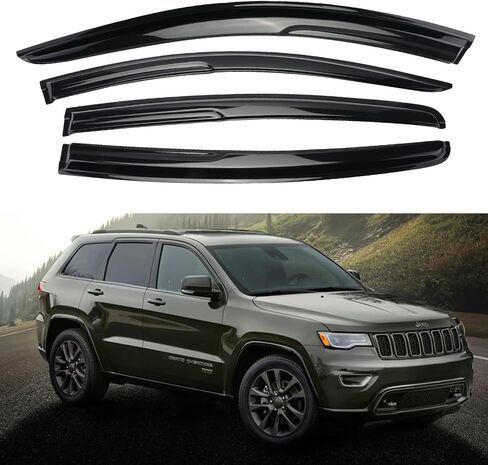 Rain Guards Window Visor Compatible with 2014-2020 Jeep Cherokee,4Pcs Dark Smoked Sun Window Deflectors in Saudi Arabia