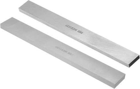 uxcell HSS Lathe Tool Bit 6mm x 20mm x 200mm & 8mmx25mmx200mm, Square Lathe Turning Tool Blanks, High Speed Steel Rectangular Fly Cutter Mill Blank,2pcs in Saudi Arabia