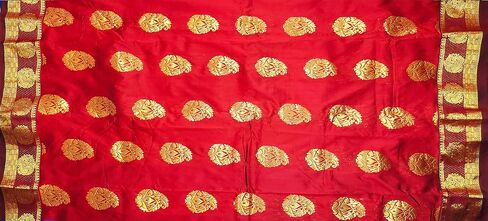 Gadwal Cotton Pattu Saree With Blouse (VFCU151-7) in Saudi Arabia