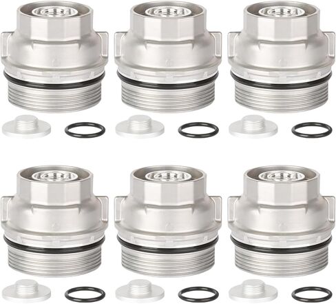 15620-31060 Oil Filter Housing Cap Assembly Compatible with Toyota Camry Tundra RAV4 4Runner Tacoma Highlander Sienna Venza Avalon Fj Cruiser Replaces 15643-31050 1564331050(Set of 6） in Saudi Arabia