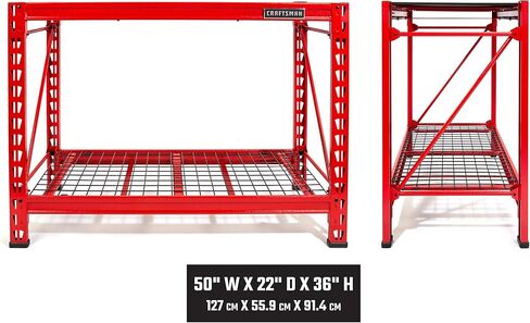 CRAFTSMAN 2-Shelf 3-Foot Tall Stackable Tool Chest Depth Storage Rack (3-Feet, 1 Set) in Saudi Arabia