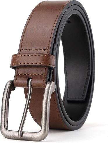 Men's Jeans Belts Casual and Work Leather Dress Belt in Saudi Arabia