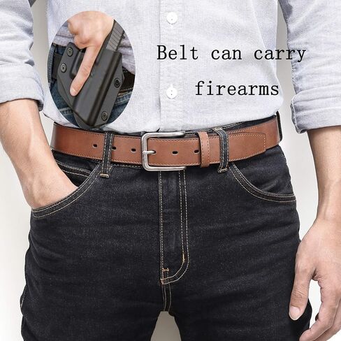 Men's Jeans Belts Casual and Work Leather Dress Belt in Saudi Arabia