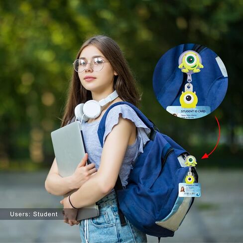 5 Pcs Retractable Badge Holders, Cartoon Cute Retractable Badge Reel for Nurses, Doctor, Teacher, Student,Office Worker (A) in Saudi Arabia