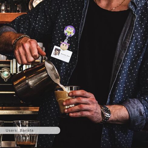 5 قطع من حاملات الشارات القابلة للسحب، بكرة شارة كرتونية لطيفة قابلة للسحب للممرضات والأطباء والمعلمين والطلاب وعمال المكاتب (أ) in Kuwait