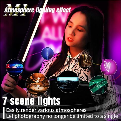 عصا إضاءة فيديو LED محمولة RGB للغوص حتى 30 متر/100 قدم IPX8 مع جهاز تحكم عن بعد 2K لومين 3000-6000K. in Kuwait