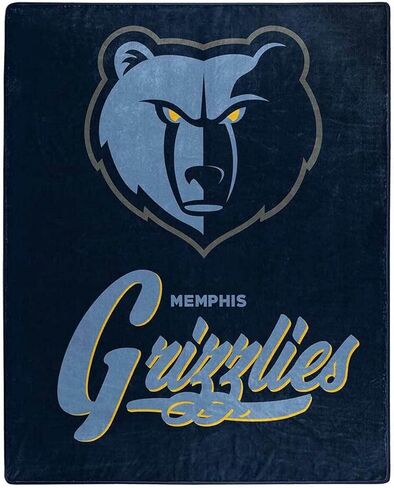 بطانية Northwest NBA Memphis Grizzlies للبالغين من الجنسين، مقاس 50 بوصة × 60 بوصة، التوقيع in Saudi Arabia