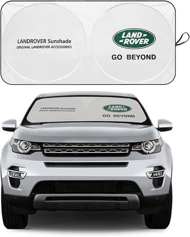 Car Windshield Sun Shade for Land Rover - Front Window Sunshade Cover UV Rays Foldable Sun Visor for Discovery Sport Evoque Freelander LR2 Range Rover Sport Velar Series Car Interior Accessories in Saudi Arabia