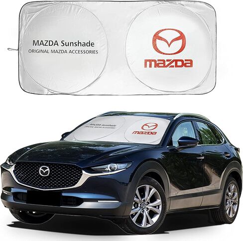 Car Windshield Sun Shade for Land Rover - Front Window Sunshade Cover UV Rays Foldable Sun Visor for Discovery Sport Evoque Freelander LR2 Range Rover Sport Velar Series Car Interior Accessories in Saudi Arabia