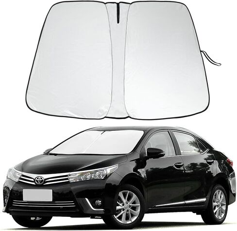 Front Windshield Sunshade Fit for Toyota RAV4 2019 2020 2021 2022 2023 2024, 240T Foldable Window Shade Sun Visor Protector Blocks UV Rays Keep Vehicle Cooler in Saudi Arabia