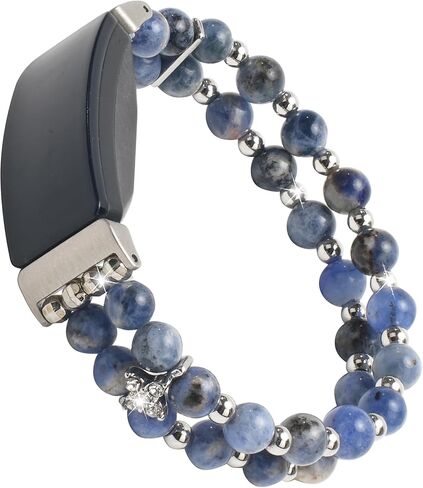 Compatible for Fitbit Inspire HR/Inspire 2 & Inspire Bands Women Elastic Handmade Pearl Bracelet Fashion Beaded Strap Bracelet for Inspire Hr/Inspire 2 in Kuwait