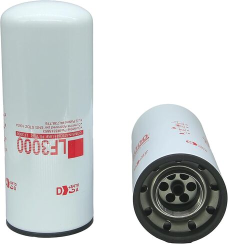 فلتر زيت التشحيم LF3000-2 متوافق مع محركات الديزل ISC 8.3L ISL/QSL 9.0L ISM N14 M11 يستبدل 3401544 XLF75000 (عبوة من قطعتين) in Kuwait