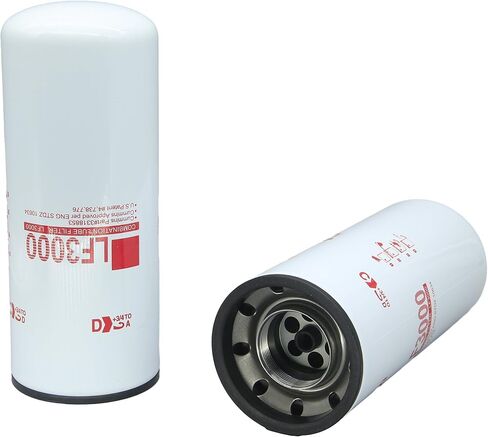 فلتر زيت التشحيم LF3000-2 متوافق مع محركات الديزل ISC 8.3L ISL/QSL 9.0L ISM N14 M11 يستبدل 3401544 XLF75000 (عبوة من قطعتين) in Kuwait