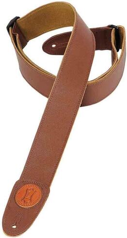 Levy's Leathers MSS7G-DBR Signature Series Garment Leather Guitar Strap, Dark Brown in Saudi Arabia