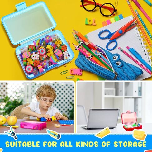 Zhehao 20 قطعة من صندوق أقلام الرصاص البلاستيكي الشفاف للأطفال متعدد الأغراض صندوق أقلام رصاص ملون من البلاستيك الصلب صندوق تخزين اللوازم المكتبية صندوق تخزين أقلام الرصاص (أبيض) in Kuwait