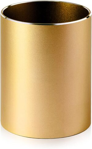 حامل أقلام حامل أقلام للمكتب، حامل معدني لأكواب القلم وحامل فرشاة المكياج، منظم أقلام سطح المكتب وكوب أقلام الرصاص لملحقات مكتب المكتب، أسود 3.15 × 4.0 بوصة in Kuwait