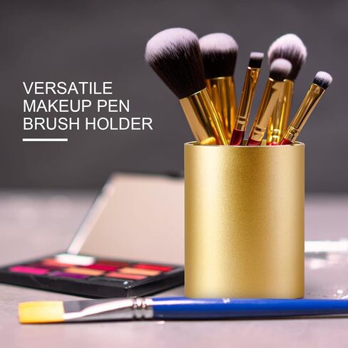 حامل أقلام حامل أقلام للمكتب، حامل معدني لأكواب القلم وحامل فرشاة المكياج، منظم أقلام سطح المكتب وكوب أقلام الرصاص لملحقات مكتب المكتب، أسود 3.15 × 4.0 بوصة in Kuwait